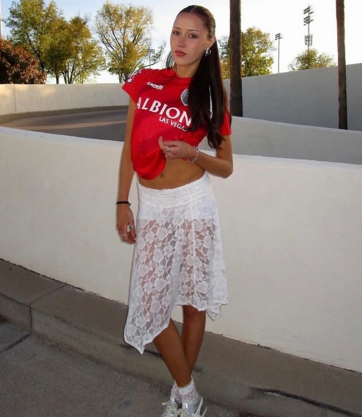 lace skirt