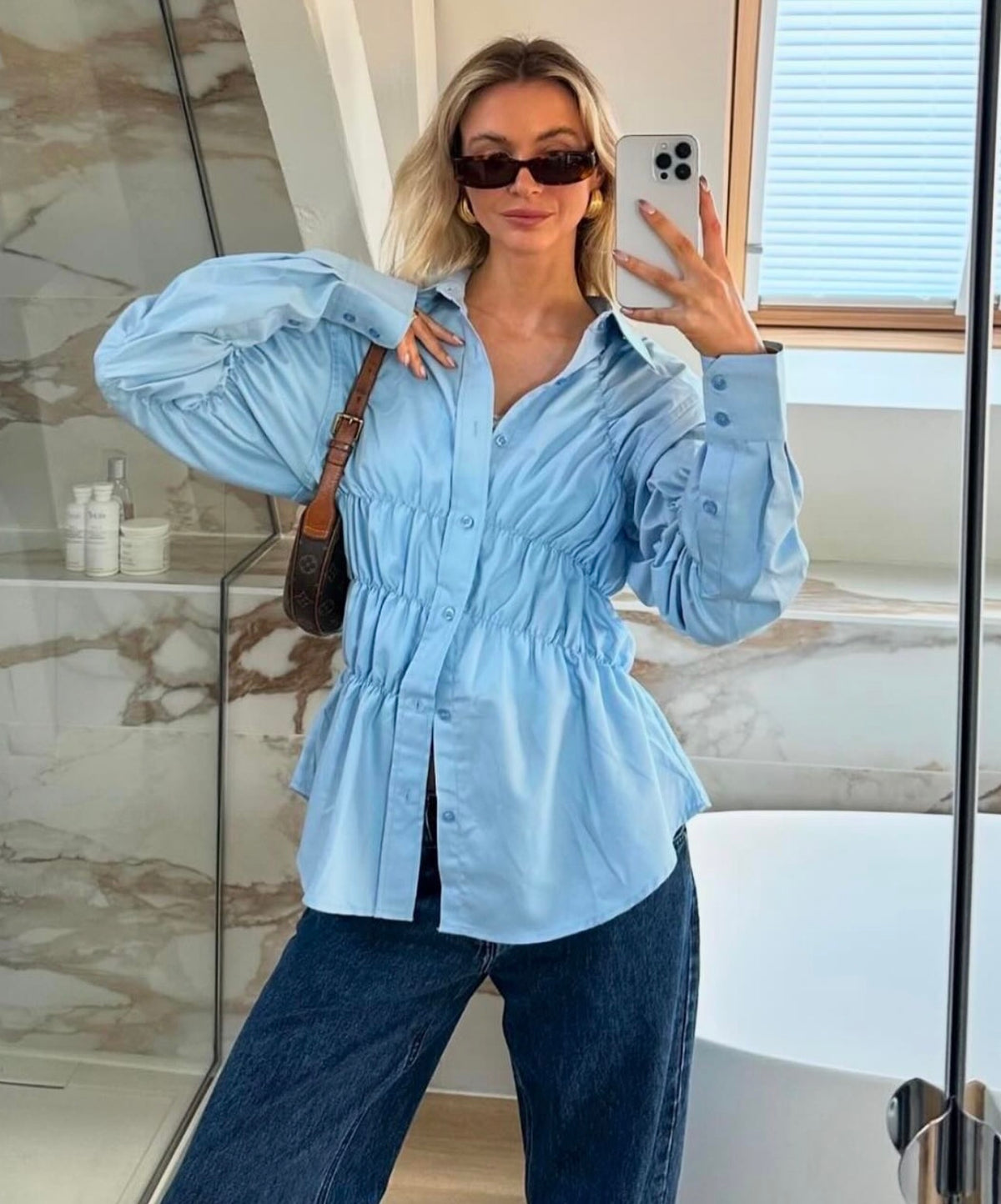 scrunch blouse